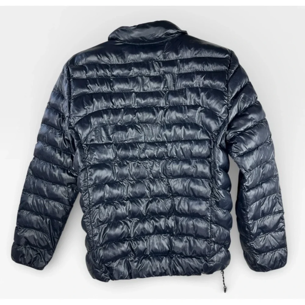Polo Ralph Lauren The Colden Packable Glossed Jacket Dark Navy Mens Medium *Flaw